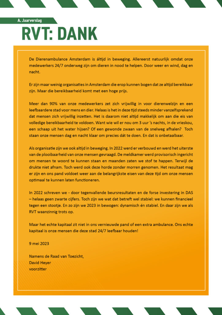 Jaarverslag Dierenambulance Amsterdam 202240